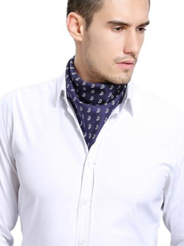 Prettystern Silkesbandana för män Silke Bandana halsduk 53 cm