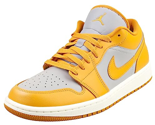 Nike Air Jordan 1 Low Damen-Sneaker, Chutney Sail, zementgrau, Größe 38, Chutney-Segel, zementgrau, 38.5 EU