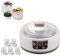 1200 ml Automatic Yogurt Maker Electric,Yogurt Jar with 5 Lids,Yogurt Makers with LED Display&Timer,PTC Heating,Automatic Constant Temperature Control,for Making Fresh,Healthy Desserts (White)
