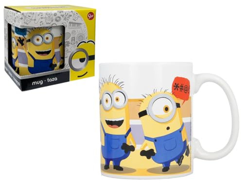 Tazza in ceramica Minions Cattivissimo Me modello mug ciotola da colazione 325 ml per bambini