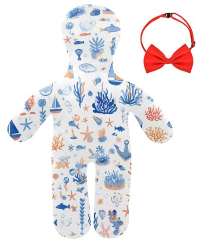 Foiosoh Cuscino umano ergonomico in tessuto traspirante che coccola i cuscini per dormire meglio per il mare senza cuciture del modello dei bambini
