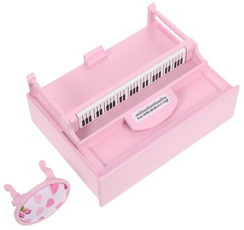 BESPORTBLE Meuble Miniature Élégant pour Décoration de Jardin Féerique Clavier Compact pour Scènes Créatives
