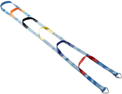 Toddmomy Scala di Corda da Arrampicata per 2 Metri 6 Gradini, Corda Morbida Sicura e Resistente per Giochi All’Aperto, Facile da Montare per Attività in Giardino e Campeggio