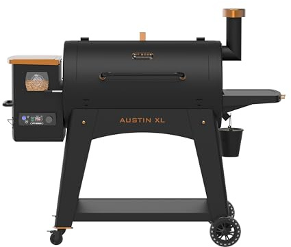 PIT BOSS Pellet Grill Austin XL Onyx Edition, Wood Pellet Smoker, 6503 cm² Cooking Area, BBQ, Direct Grilling