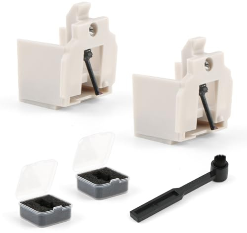 TGHongKy 2 Piezas Aguja de Recambio para Audio-Technica ATN3600LC Aguja Reemplazo Tocadiscos de Vinilo Accesorios con Cepillo de Limpieza