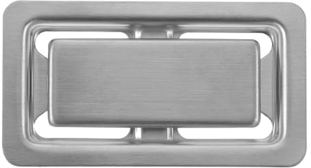 TOMETURE Anello di troppo pieno per lavello, tappo rettangolare per troppo pieno del lavello da cucina e bagno, inserto di copertura rettangolare per lo scarico del lavabo.