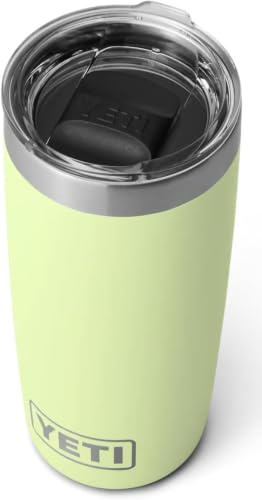 YETI Rambler 10 oz (295 ml) Tumbler with Removable Magslider Lid, Stainless Steel Vacuum Insulated Coffee Cup, Grasshopper