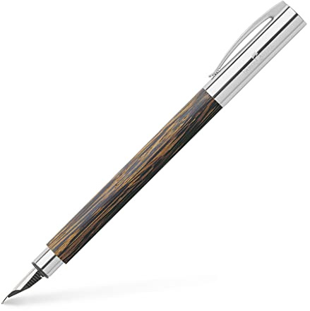 Faber-Castell AMBITION Cocos 148171 Fountain Pen Nib Width F Includes Gift Packaging and Converter