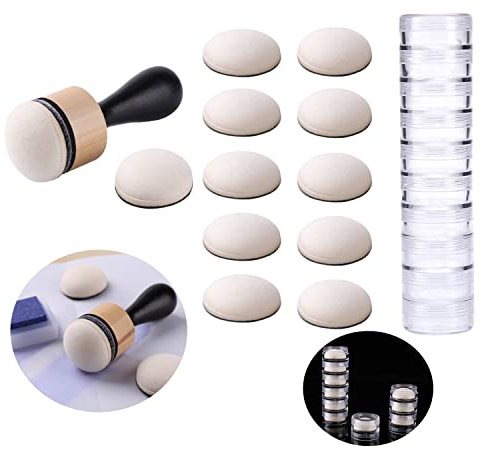 OTCRAFT Mini-Tintenmischwerkzeug, mit Schaumstoff-Ersatz-Schaumstoff-Nachfüllschaum-Werkzeug für Schaum, Scrapbooking, Malerei, Zeichnen, Kunstbedarf, Griff, Tinte, Werkzeuge, Prägeschablonen