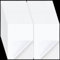 Nezyo 50 Pcs Double Sided Adhesive Sheets White Double Sided Clear Sticky Strong Adhesive Tape Sheets for Craft with White Liner for Photo Album DIY Arts Handbook Making Home Decor, A4