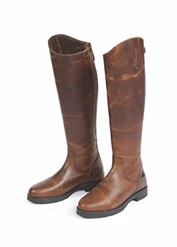 Moretta Womens/Ladies Ventura Leather Riding Boots (9 UK Wide) (Dark Brown)
