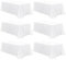6-Pack Rechteck Tischdecke, 229 x 396 cm Weiße Tischdecke Polyester Tischdecke für 2,4 m Rechteck Tische, Fleck und Falten beständige waschbare Stoff Tischdecke für Hochzeit, Restaurant