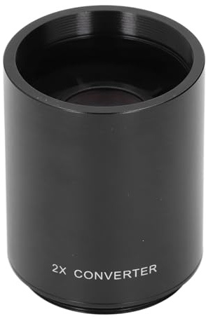 Convertitore Obiettivo Ingrandimento Teleconvertitore 2X per Obiettivi Zoom Teleobiettivo con Attacco T 420‑800 Mm 650‑1300 Mm 500 Mm 800 Mm 900 Mm