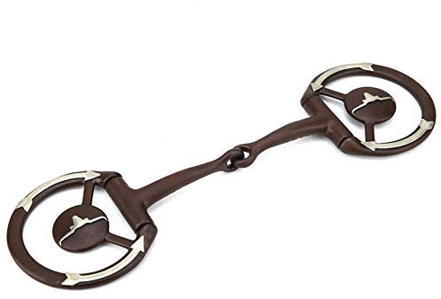 Trensengebisse für Pferde, Pferdegebiss Schneidet das Maul mit Kupfereinlage, Edelstahl-Pferdekauen, Antikes Gebiss, Pferdegebiss für Pferde