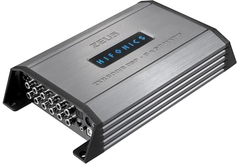 HiFonics ZXR800/8DSP – 10 canales DSP con amplificador Hifi de 8 canales, Bluetooth 5.0, conector MX-Connect®, compatible con cables adaptador Plug & Play para muchos tipos de vehículos