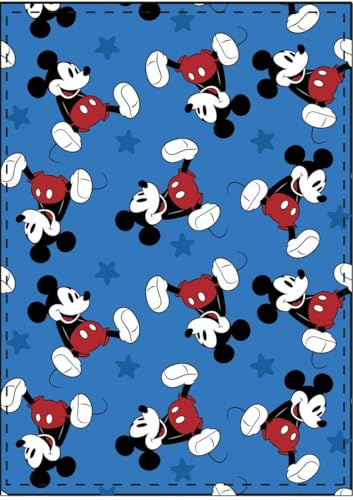 ASDITEX Manta DE Viaje Mickey-4-100x140 cm., Azul