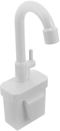 BESPORTBLE Rubinetto Elettrico per Cucina Giocattolo Accessorio per Lavello Gioco di Ruolo con Flusso Continuo d'Acqua Simulazione per Cucina Finta Gioco Educativo Stem per Bianco