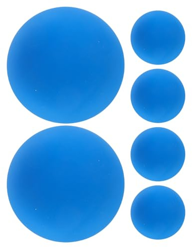 Gatuida Lot de 6 balles de Squash Professionnelles balles de Racquetball en Caoutchouc rebondissantes pour l'entraînement des réflexes et la Pratique du Racquetball - Équipement Sportif