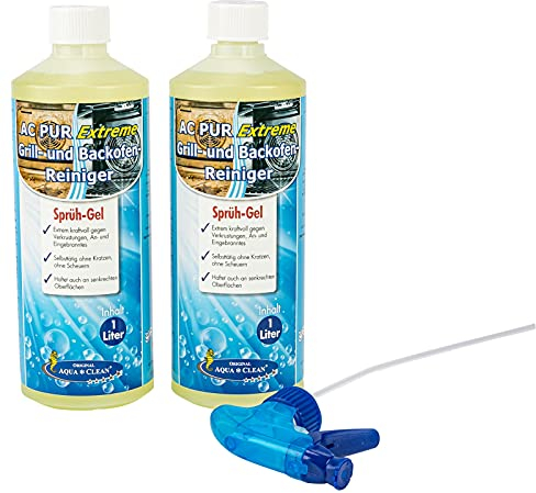 AQUA CLEAN PUR Extreme Sprühgel für Backofen & Grill 2x 1l