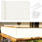 Sunnylaxx Balcon Privacidad 75x300cm Crema, Pantalla De Privacidad Balcon Protección PES, Incluye Bridas para Cables