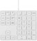 Qisan Numeric Keypad Wired Numpad 34 Tasten Tragbare Tastatur USB Externe Mini Slim Tastatur Magicforce-White