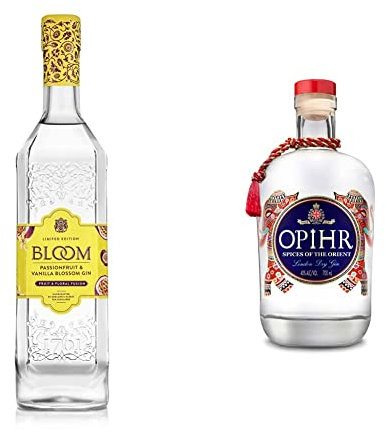 Bloom Gin Passionfruit and Vanilla Blossom - 70 cl & Opihr Gin Spices of the Orient - 70 cl