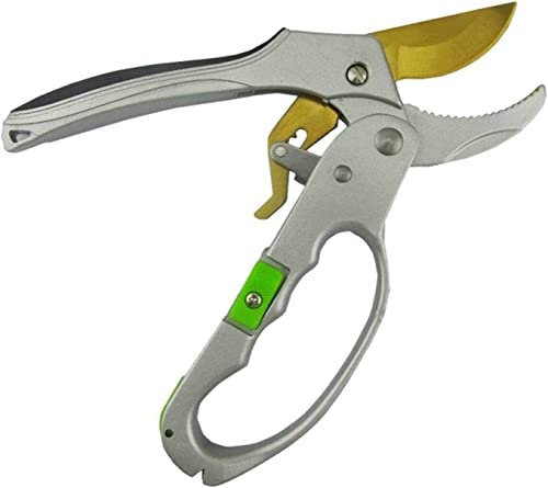 Gartenschere, Gartenschere, Gartenschere, professionelle Gartengeräte, 8-Zoll-Ratschenschere, Bonsai-Gartenschere, Gartenschere, Pfropfwerkzeug, Baumschneider, Handkantenschneider ((Color : 8 Inch G