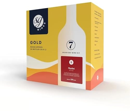 DIAH DO IT AT HOME SG - Solomon Grundy - Merlot 30 Bottles Wine Making Kit and Airlock Home Brew Set