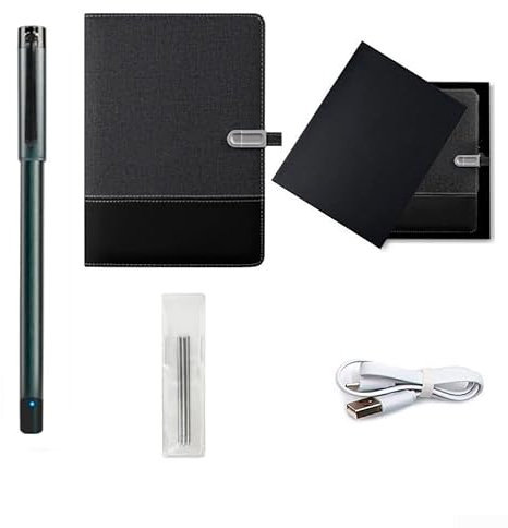 Hasaller Cuaderno de escritura inteligente con bolígrafo de nube, cuaderno inteligente de pantalla de papel con sincronización digital para tomar notas, bocetos, diario (bolígrafo inteligente + papel)