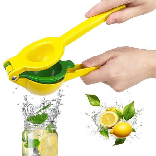 Lixiluxia Spremiagrumi Manuale, Spremi Limone, Anti-Caustico Spremi Agrumi, Spremi Lime in Lega di Alluminio, Lemon Squeezer Hand Press per Cucina, Bar, Ristorante, Lavabile in Lavastoviglie