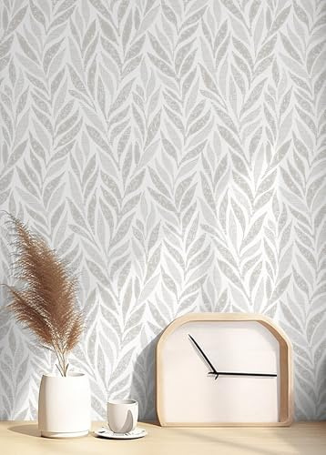 Yomshi Luxury Boho Peel and Stick Wallpaper 44cm*3m Removable Self-Adhesive Wallpaper Beige Floral Vintage Design Thick Vinyl for Kitchen Backsplash, Dressers & Nursery Décor Bubble Free Installation