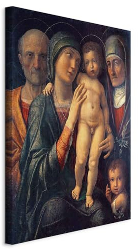 murando - Quadro Acustico Verticale Sacra Famiglia 80x120 cm 1 Pezzo - Stampa su Tela Schiuma Acustica - Quadri Fonoassorbenti Moderni Protezione dai Rumori - Acustiche - l-F-12411-b-a