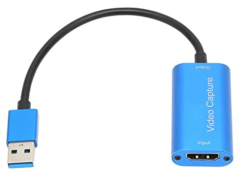 Denash Tarjeta Profesional de Video de Interfaz Multimedia HD para Enseñar Imágenes Médicas, Metal Blue 1 Pack