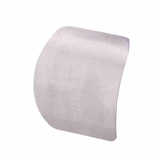 Rcniso Utensile da con Protezione per le in Acciaio Inossidabile per Tagliare in Sicurezza le Fette, Protezione per le Regolabile per Chef Casalinga, Facile da Pulire, 1 Pz
