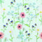 20 Servietten Blumengarten auf mint/Blumen/Garten 33x33cm