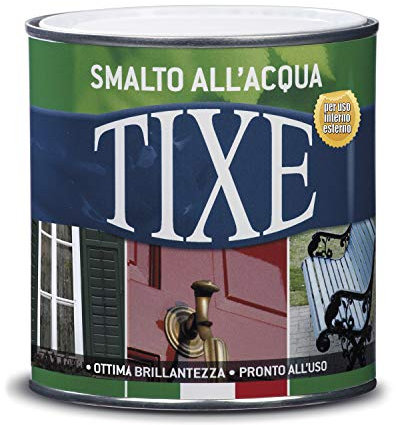 TIXE Smalto all'Acqua – Finitura Lucida e Resistente per Legno e Metallo, Blu Opaco 500 ML