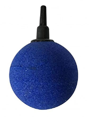 Aqua Nova Luftausströmer Stein Kugel Größe 5cm Sauerstoffstein Sprudler 5 STK Luftschlauch Sauerstoffstein blau