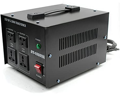 Convertisseur de tension 220 V - 110 V - 1000 W - Convertisseur de tension noir pour appareils électriques avec une tension de 110/220 V CA