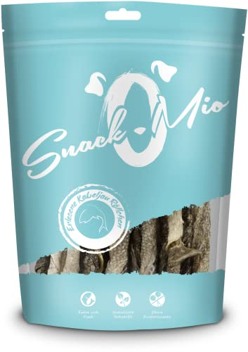SnackOMio – Premium Hundesnack – erlesene Kabeljau Röllchen, getreidefrei, 1er Pack (1 x 70g)