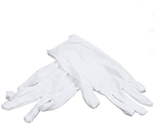 Peukerty White Baumwollhandschuhe Antistatische Handschuhe Schutzhandschuhe FÜR Hausarbeiter