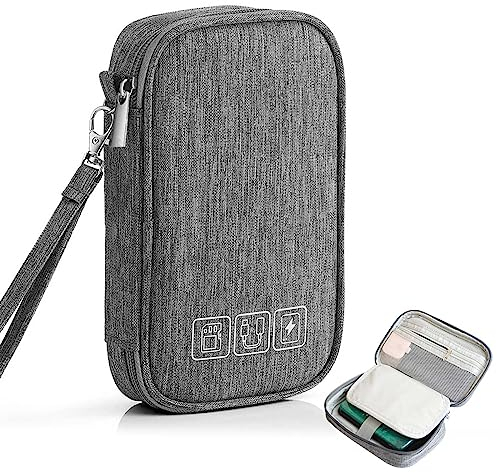 VIKY® Kabeltasche Organizer, Kabel Organizer Tasche Klein, Tragbare Cable Bag Ladekabel Organizer,Reise Elektronik Organizer für Festplatte Ladegerät Power Bank USB Sticks und Speicherkarte Elektronik