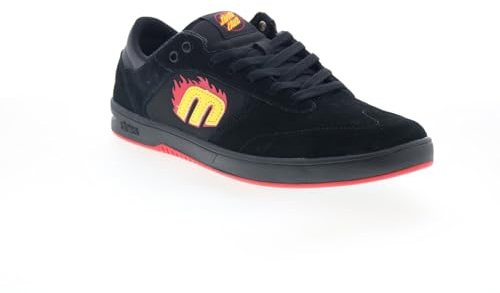 Etnies Homme Windrow Vulc X Santa Cruz Low Top Skate Shoe Chaussure, Noir, Rouge, Noir, 45.5 EU