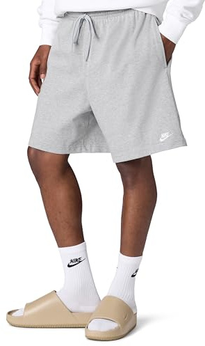 NIKE FQ4359-063 Club Shorts Men's DK Grey Heather/White Size M