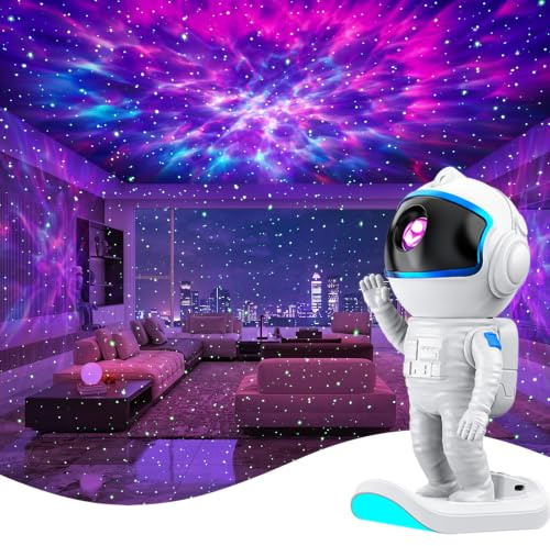 Proran stjärnprojektor, galaxprojektor för sovrum, nebulosa, stjärnnattlampa, projektor för spelrum, hemmabio, tak, rumsdekor, present till barn vuxna jul, födelsedagar, alla hjärtans dag