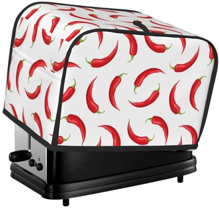 Copertura per tostapane a 2 fette, copertura impermeabile per tostapane con tasche per piccoli elettrodomestici da cucina e protezione dalle impronte digitali, lavabile in lavatrice