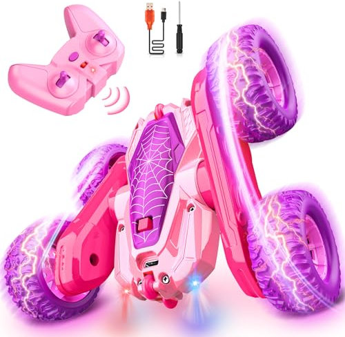 Dreamlandia Jouet Fille 3-10 Ans, Voiture Telecommandé Enfant Cadeau Fille,Voiture Télécommandée Jouet Enfant 3-8 Ans Jeux Exterieur Enfants - Cadeau de Noël