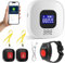 Notrufknopf für Senioren, WiFi-Hausnotruf-Senioren-SOS-Armband, Hausnotruf für Angehörige, Notrufarmband für Patienten und Behinderte, Mobiler Alarmknopf Notrufarmband