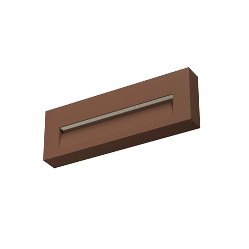 BENEITO FAURE Faretto Led segnapasso da parete a superficie Tween - 5W, Switch CCT, Illuminazione Interni ed Esterni​, corridoi o passaggi (Corten)