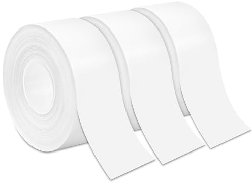 Yonality 3 rotoli Etichette Adesive Termiche, 15mm × 6 m Impermeabile Carta Adesiva per Stampante, Etichette Impermeabili adatte per Casa, Ufficio, Scuola, Nastro Etichette Continuo