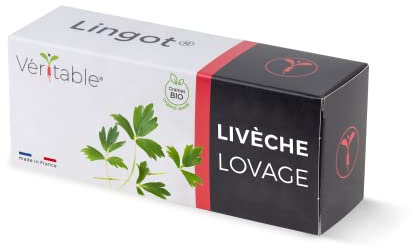 Lingot® Livèche Bio - Compatible Potager d'Intérieur Véritable® et Exky® - Recharge prête à l'emploi - Substrat avec Graines Intégrées…